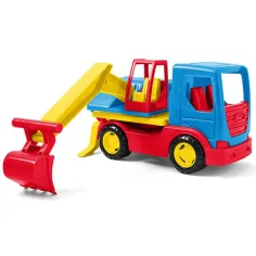 Camión de Tech Truck excavadora de colores 27cm - Wader