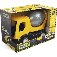 Camión de Tech Truck mezcladora de cemento amarilla 23cm - Wader