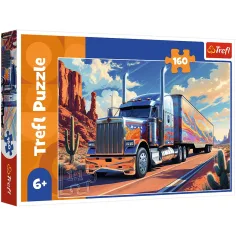Camión en la carretera puzzle de 160 piezas - Trefl