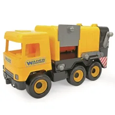 Camión Medio: Camión de Basura 43cm amarillo - Wader