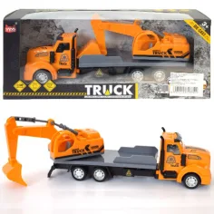 Camión transportador de maquinaria con tracción trasera 1/48