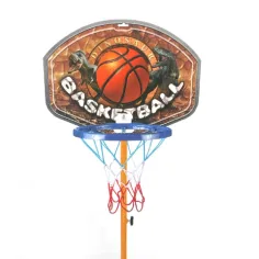 imagen de Canasta de baloncesto con dinosaurios y balón 2