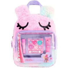 Canenco: ¡Crea! Kit de maquillaje en mochila peluda