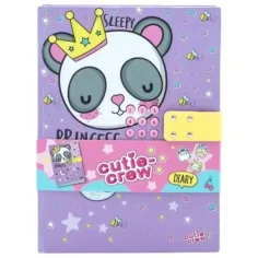 Canenco: Cutie Crew diario secreto de panda con candado numérico
