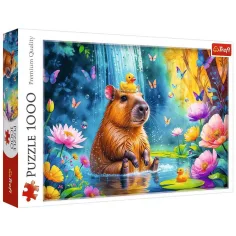 Capibara en el agua puzzle de 1000 piezas - Trefl