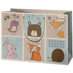 Cardex: Bolsa de regalo de animales adorables grande 26x13x33cm