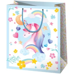 Cardex: Bolsa de regalo gigante con diseño de unicornio 40x20x56cm