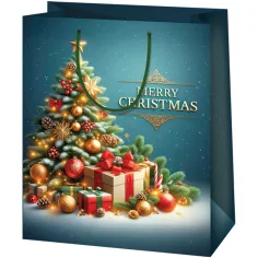 Cardex: Brillo navideño bolsa de regalo de tamaño gigante 33x15x44cm