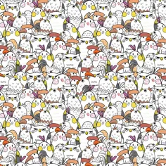 Cardex: Papel de regalo con estampado de pájaros alegres 100x70cm