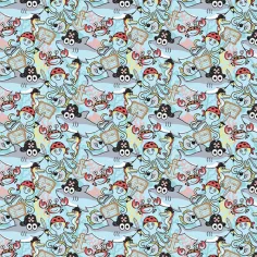 Cardex: Papel de regalo de aventura marina de piratas 100x70cm