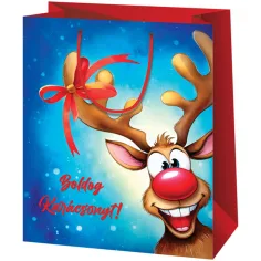 Cardex: Reno de nariz roja grande bolsa de regalo 26x13x33cm
