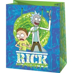 Cardex: Rick y Morty bolsa de regalo exclusiva mediana 17x10x23cm