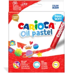 Carioca: Set de 24 crayones de aceite Maxi