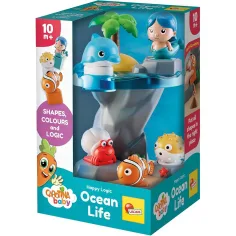Carotina Baby: Happy Logic Juego de reconocimiento de formas de vida submarina - Lisciani