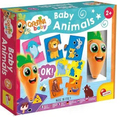 Carotina baby: Juego de emparejamiento de animales para desarrollar habilidades con lápiz hablante - Lisciani