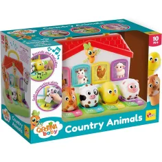 Carotina Baby: Juego educativo de encaje de animales de granja - Lisciani
