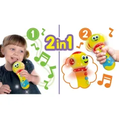 imagen de Carotina Baby: Micrófono interactivo con luz y sonido - Lisciani 2