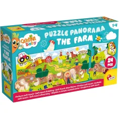 Carotina baby: Rompecabezas panorámico de bebé de 24 piezas - La Granja - Lisciani