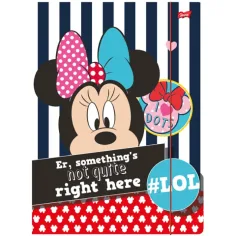 Carpeta de goma con estampado de Minnie Mouse tamaño A/4
