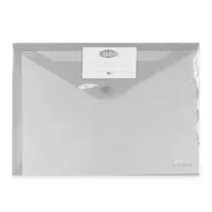 Carpeta de plástico transparente blanca A/4
