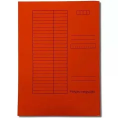 Carpeta roja con solapa A/4 230g