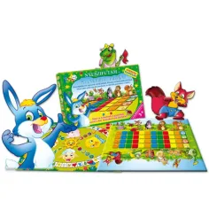 Carrera de conejos y juego de mesa de habilidades "¿Quién ríe al final?" - D-Toys