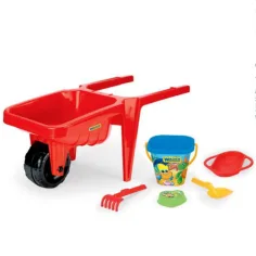 Carretilla grande con accesorios en color rojo 77cm - Wader