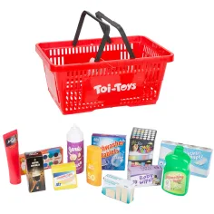 imagen de Carrito de compras con alimentos y productos del hogar 1