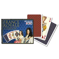 Carta de rummy de lujo - France Royale 2x55 cartas - Piatnik