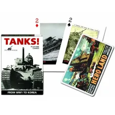 Carta de rummy exclusiva - Tanques 1x55 cartas - Piatnik