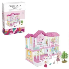 Casa de ensueño juego de muebles con muñecas 68x51x39cm