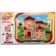 imagen de Casa de muñecas con muebles, luz y sonido 33x32cm 2