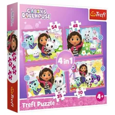 Casa de muñecas Gabi 4 en 1 rompecabezas - Trefl