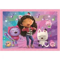 imagen de Casa de muñecas Gabi 4 en 1 Supercolor puzzle - Clementoni 4