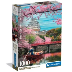 Castillo de Himeji en primavera puzzle de 1000 piezas HQC - Clementoni