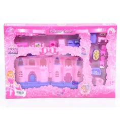 Castillo de princesa con muebles y luz