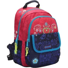 Catalina Estrada mochila de tiempo libre, mochila roja-azul 26x10x35cm