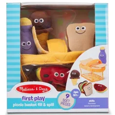 Cesta de picnic de peluche de 9 piezas - Melissa & Doug