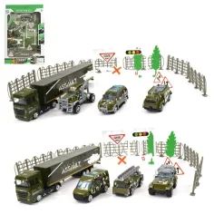 Chariot Die-Cast: Conjunto de vehículos militares de metal con accesorios en dos versiones