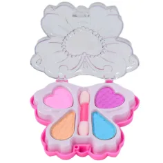 imagen de Chica Linda: Set de maquillaje con paleta en forma de flor y mariposa y accesorios 2