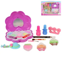 Chica Linda: Set de Maquillaje y Manicura con Paleta, Esmaltes y Accesorios