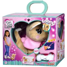 ChiChi Love: Loomy Perro de peluche caminante con sonido - Simba
