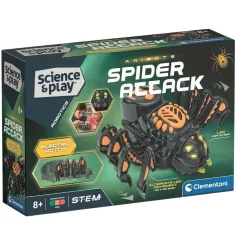 Ciencia y Juego: Juego de construcción de robot araña atacante - Clementoni