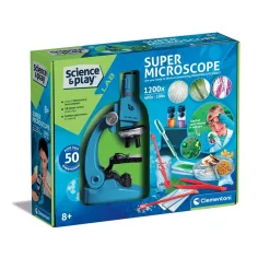 Ciencia y Juego: Kit de microscopio super 1200x - Clementoni