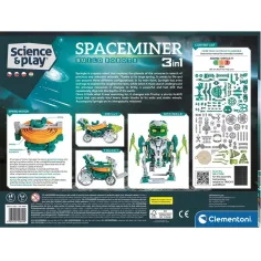 imagen de Ciencia y Juego: Robot minero espacial 3 en 1 construible - Clementoni 5
