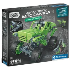 Ciencia y Juego: Taller Mecánico - Kit de Construcción de Monster Truck - Clementoni
