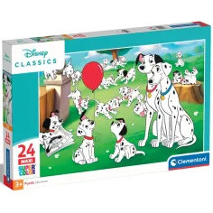 Clásicos de Disney: Puzzle maxi supercolor de 24 piezas de 101 dálmatas - Clementoni