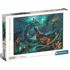 Clementoni: Batalla submarina puzzle de 3000 piezas - High Quality Collection