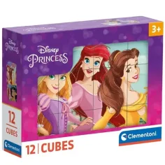 Clementoni: Disney Princesas cubos de cuentos 12 piezas