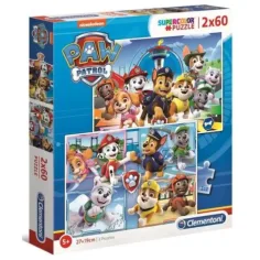 Clementoni: Patrulla Canina 2 en 1 2x60 piezas puzzle